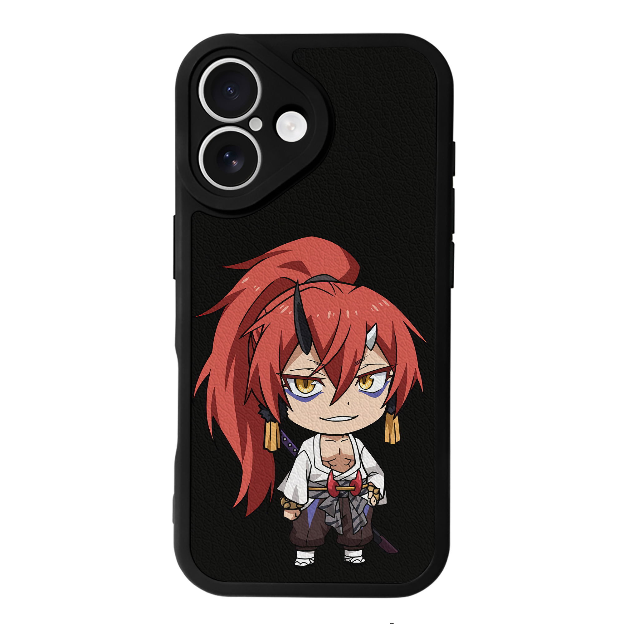 （画像用） 転スラ Regarding Reincarnated to Slime 【iPhone 16シリーズ対応】シリコンスマホケース（レザー調） 材質：シリコン